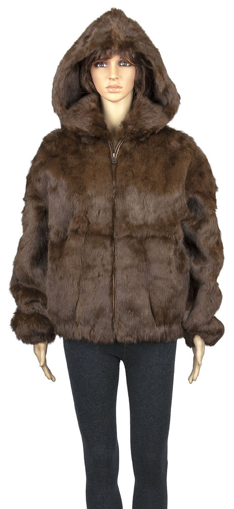 Genuine Rabbit Fur Jacket | Rabbit Fur Coat Womens